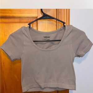 Garage Women's Short Sleeve Gray Tee